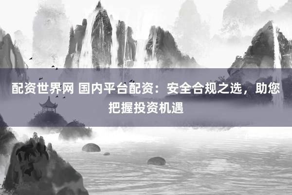 配资世界网 国内平台配资：安全合规之选，助您把握投资机遇