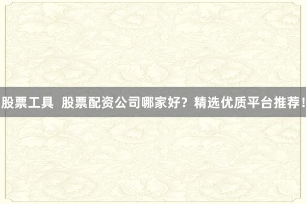 股票工具  股票配资公司哪家好？精选优质平台推荐！
