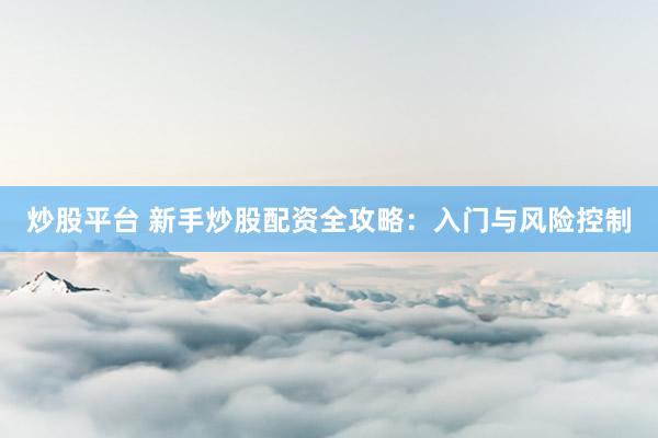 炒股平台 新手炒股配资全攻略：入门与风险控制